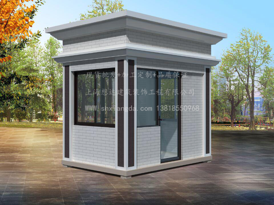 金屬雕花板崗亭017